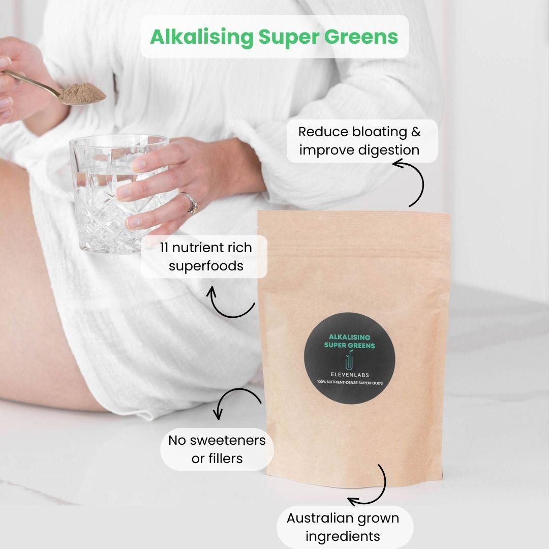 Trio Bundle - Alkalising Super Greens x 3 - SAVE $15 - ElevenLabs - Plant Based Nutrition