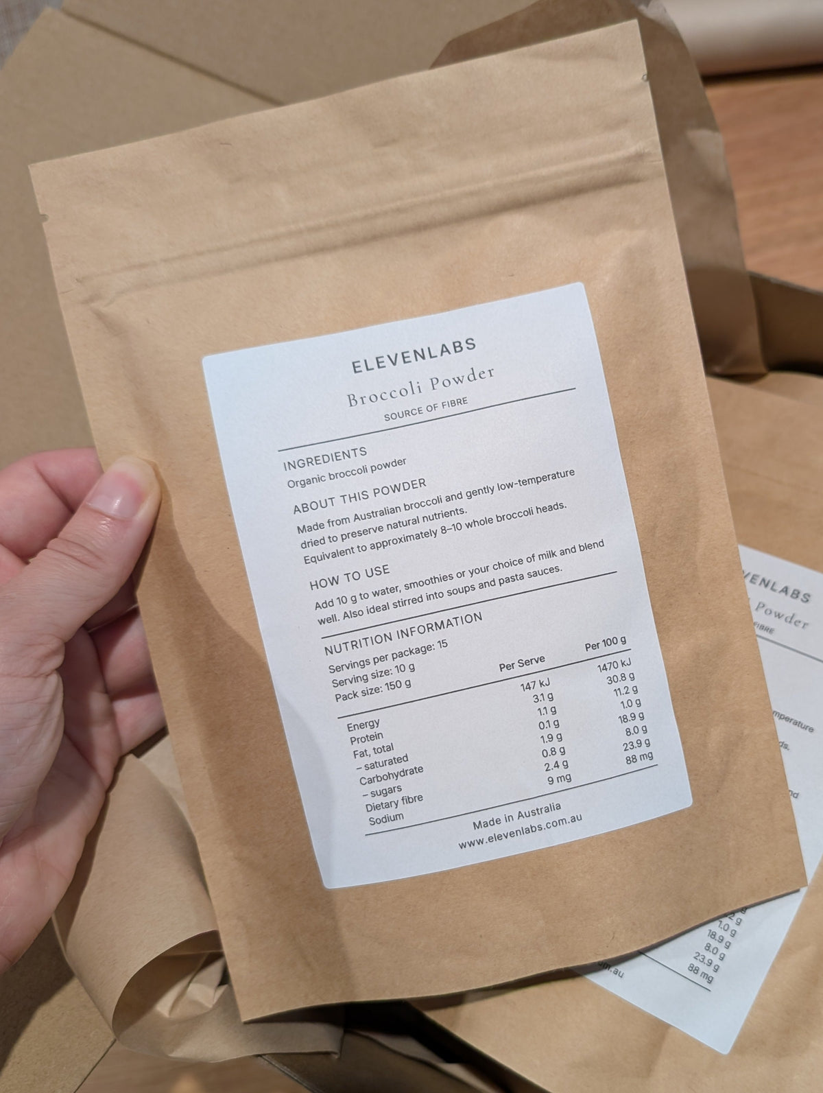 Raw Organic Broccoli Powder