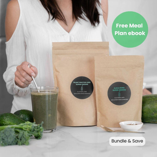 Starter Bundle with FREE 14 day Detox Meal Plan Recipe eBook - SAVE $45 - ElevenLabs - Plant Based Nutrition