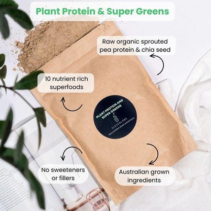 Trio Bundle - Plant Protein and Super Greens - SAVE $12 - ElevenLabs - Plant Based Nutrition