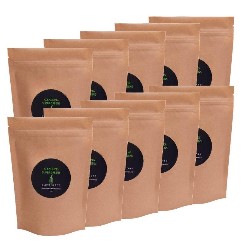 ElevenLabs Epic Bundle - Alkalising Super Greens 10 x 250g - SAVE over $135 - ElevenLabs - 100% Organic Vegan Plant Protein