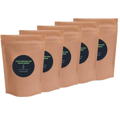 ElevenLabs Mega Bundle - Plant Protein and Super Greens 5 x 450g - SAVE $35 - ElevenLabs - 100% Organic Vegan Plant Protein